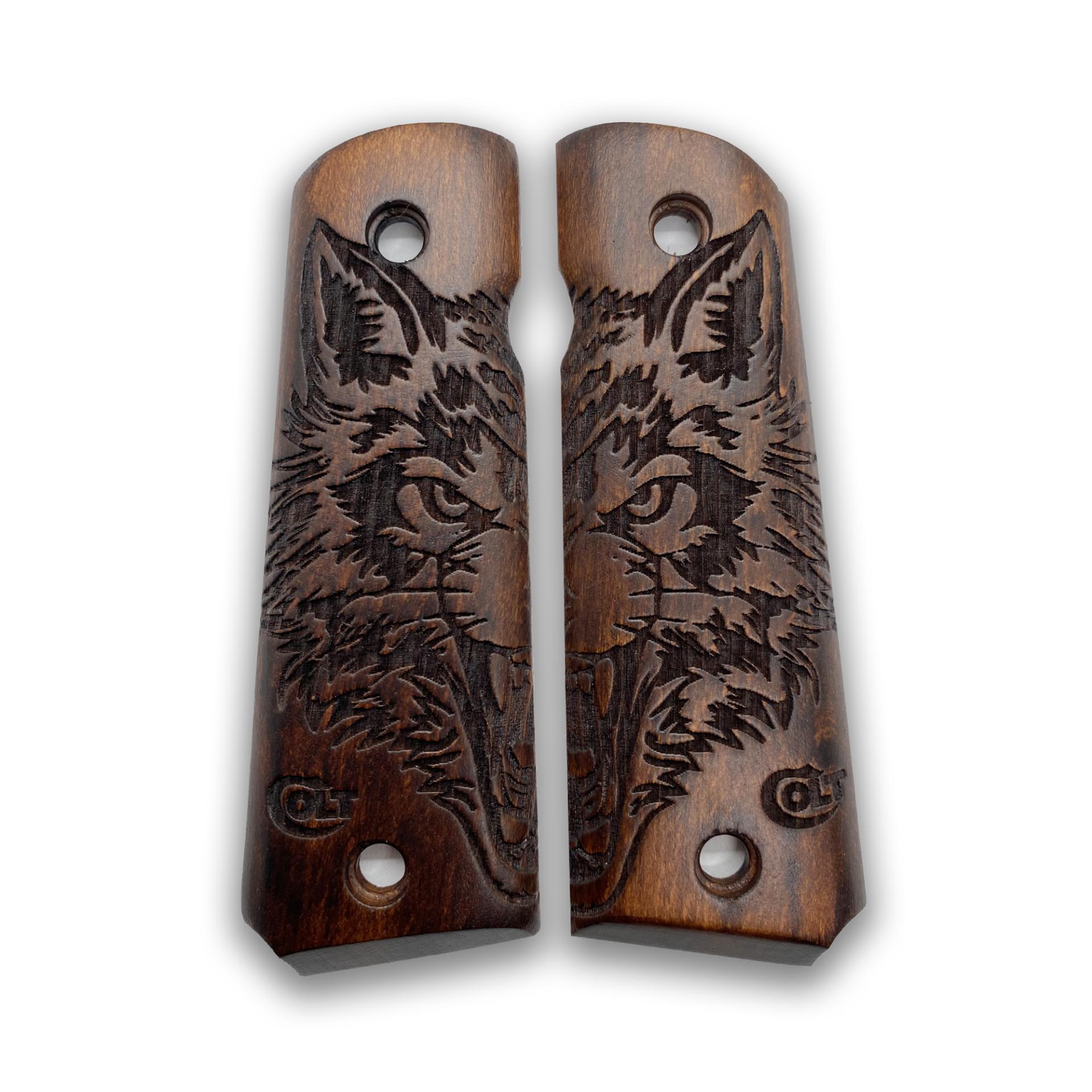 Zib Grips Silah Kabzası - Colt 1911, Girsan MC 1911 ile Uyumlu - Koyu Kahverengi Renk - CLT1911CV050