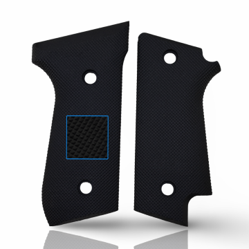 Zib Grips Silah Kabzası - Beretta Çift Mandallı, 92 Early ile Uyumlu - Siyah Renk - Polimer Malzemesinden Yapılma - POBRT92EASY001