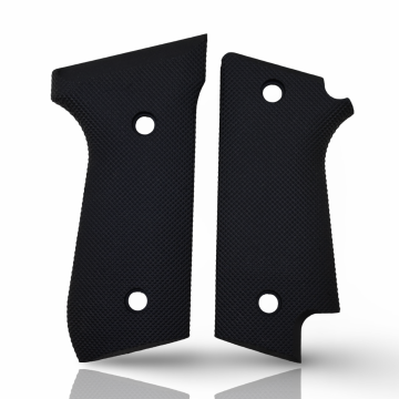 Zib Grips Silah Kabzası - Beretta Çift Mandallı, 92 Early ile Uyumlu - Siyah Renk - Polimer Malzemesinden Yapılma - POBRT92EASY001