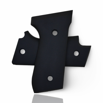 Zib Grips Silah Kabzası - Beretta Çift Mandallı, 92 Early ile Uyumlu - Siyah Renk - Polimer Malzemesinden Yapılma - POBRT92EASY001