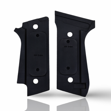 Zib Grips Silah Kabzası - Beretta Çift Mandallı, 92 Early ile Uyumlu - Siyah Renk - Polimer Malzemesinden Yapılma - POBRT92EASY001