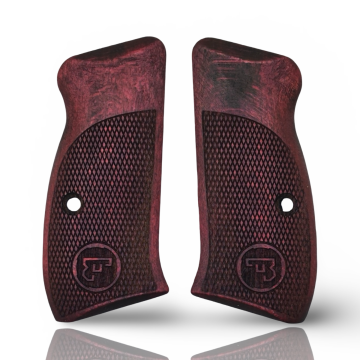 Zib Grips Silah Kabzası - CZ Kompakt, P-01 ile Uyumlu - Bordo Renk - CZCMPBR008