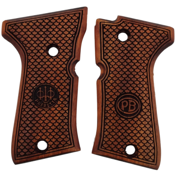 Zib Grips Silah Kabzası - Beretta 92 Kompakt ile Uyumlu - Meşe Renk - BRT92CMPMS005