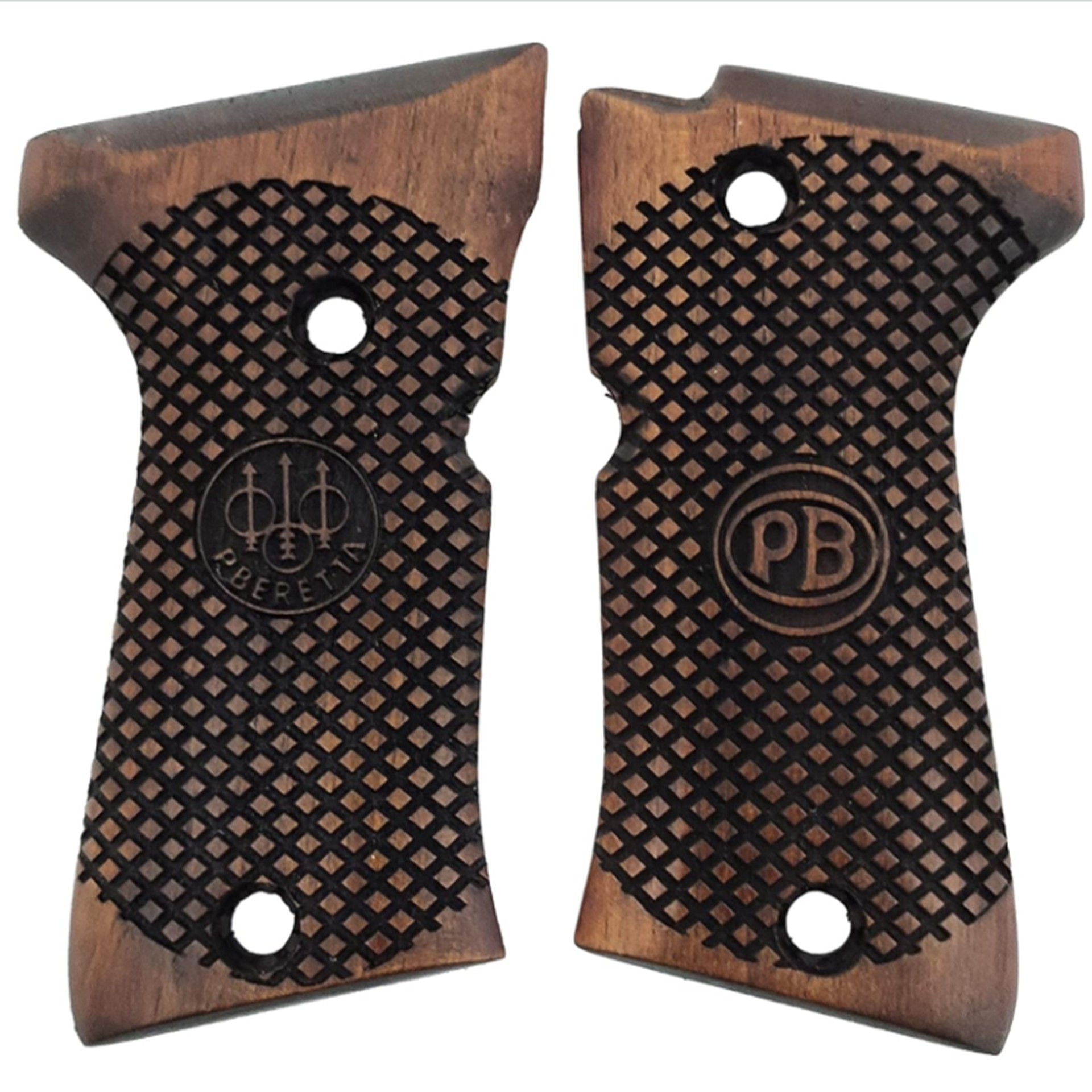 Zib Grips Silah Kabzası - Beretta 92 Kompakt ile Uyumlu - Koyu Kahverengi Renk - BRT92CMPCV002