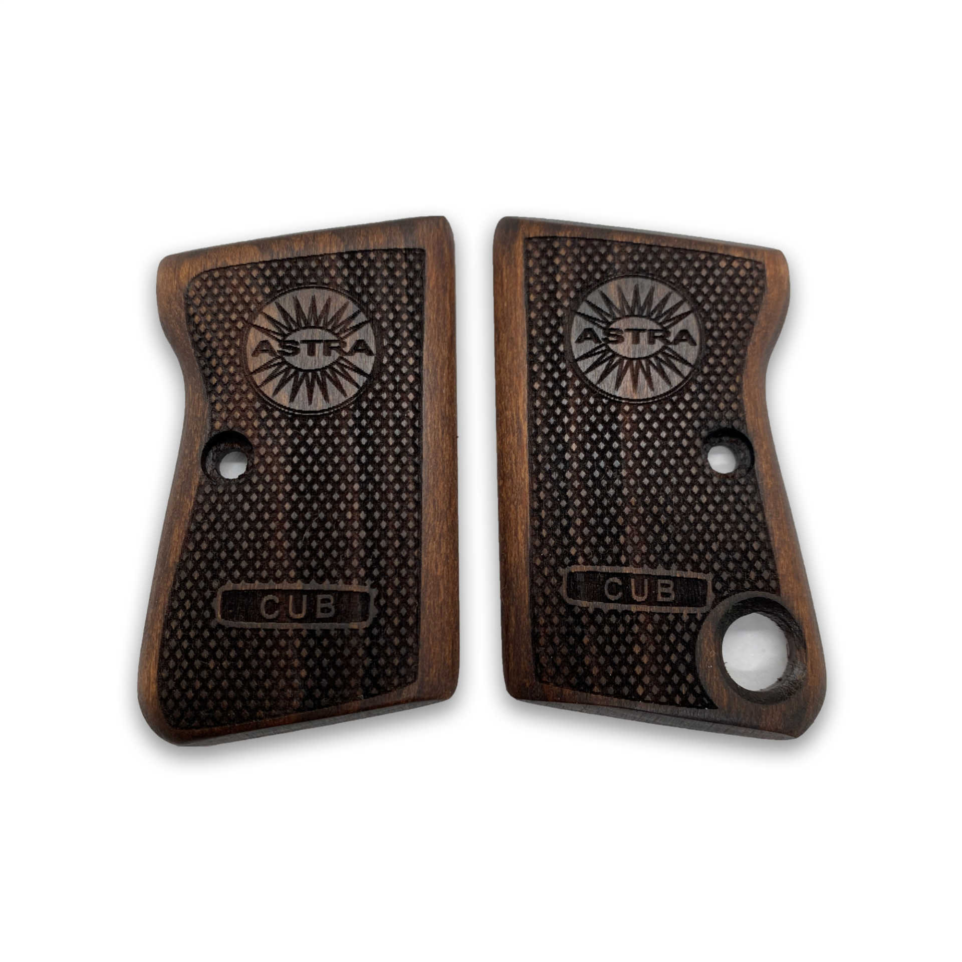 Zib Grips Silah Kabzası - Astra CUB2000, Cup 6,35 ile Uyumlu - Koyu Kahverengi Renk - ASTCUBCV003