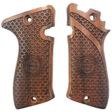 Zib Grips Silah Kabzası - Star Model FR .22LR ile Uyumlu - Koyu Kahverengi Renk - STRFR22CV001