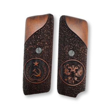 Zib Grips Silah Kabzası - Tokarev M57, Uzun Takarof ile Uyumlu - Koyu Kahverengi Renk - TKVM57CV004