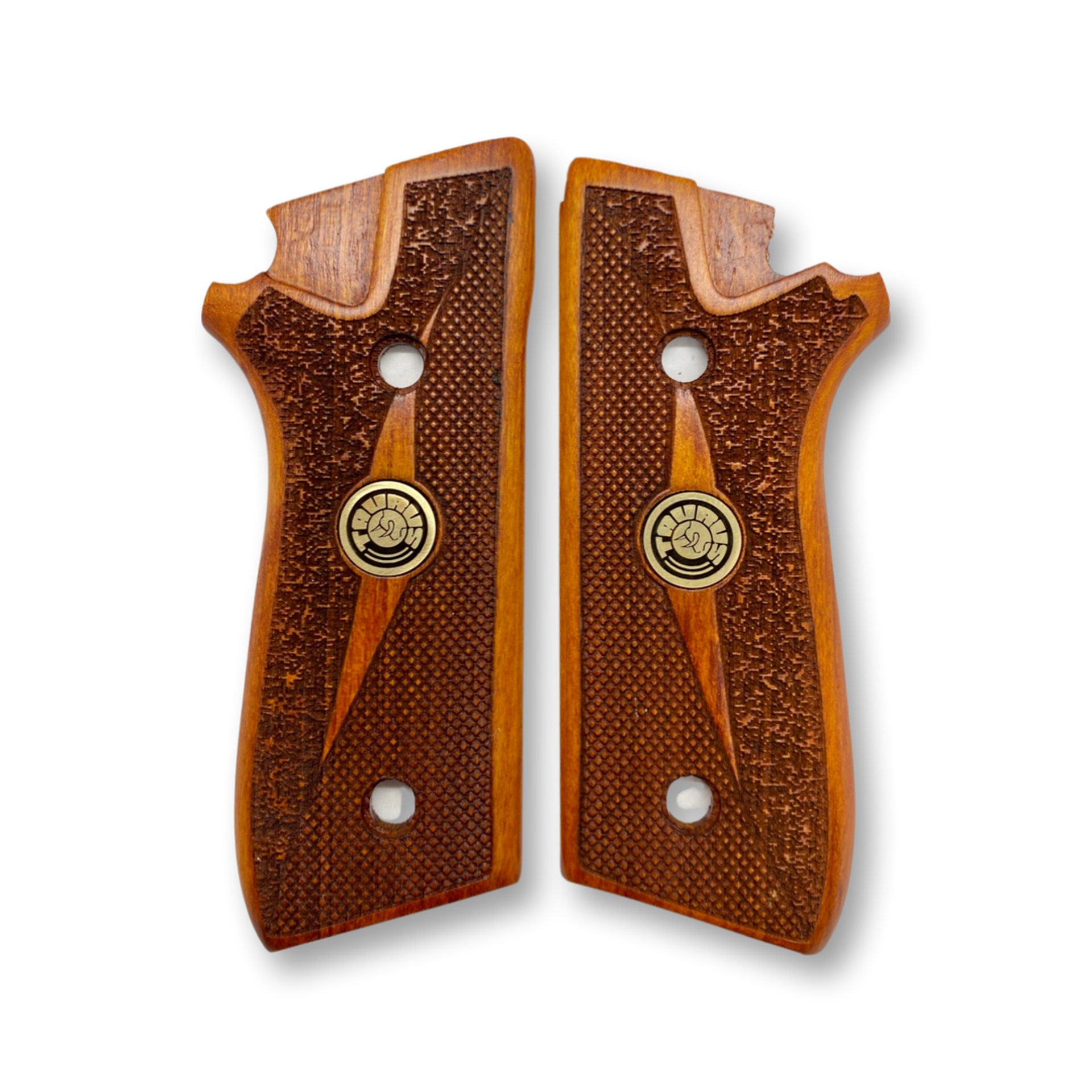 Zib Grips Silah Kabzası - Cybergun, Taurus PT92 ile Uyumlu - Tütün Renk - Metal Logolu - TRSPT92TN002L1