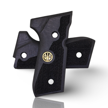 Zib Grips Silah Kabzası - Girsan Yavuz 16, Beretta F92 ile Uyumlu - Siyah Renk - Metal Logolu - BRTF92SY010L1