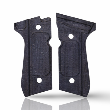 Zib Grips Silah Kabzası - Girsan Yavuz 16, Beretta F92 ile Uyumlu - Siyah Renk - Metal Logolu - BRTF92SY010L1