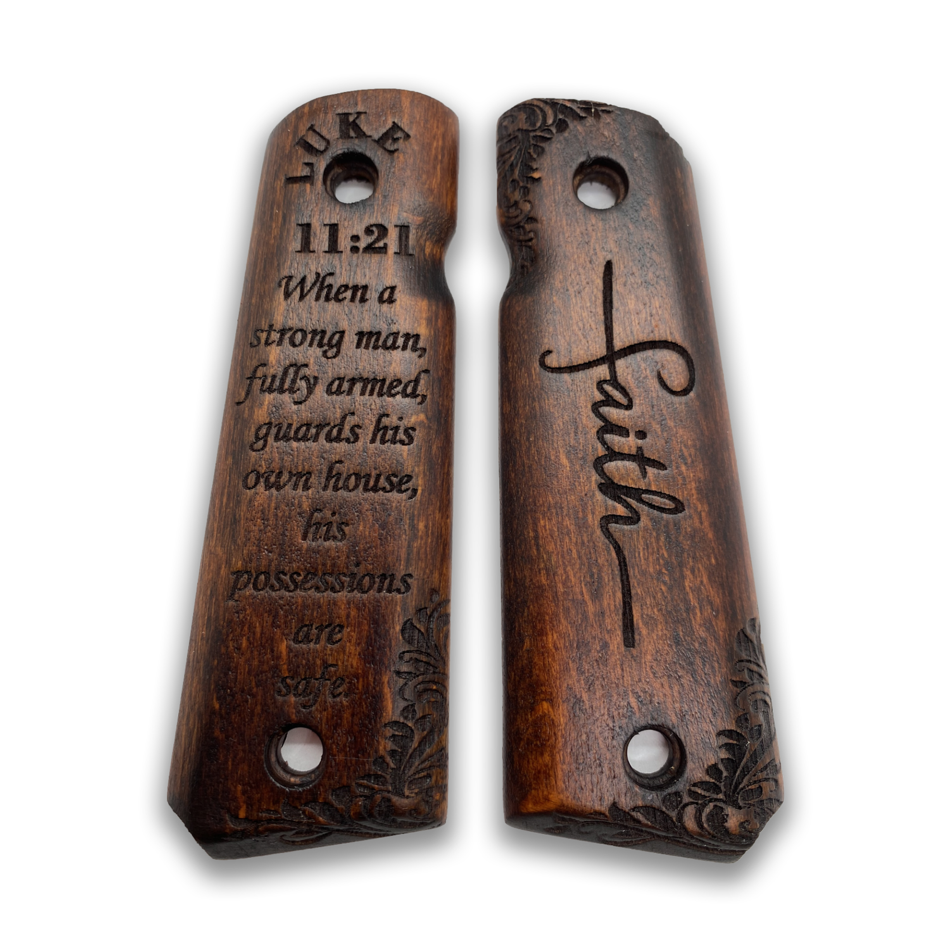Zib Grips Silah Kabzası - Colt 1911, Girsan MC 1911 ile Uyumlu - Koyu Kahverengi Renk - CLT1911CV040