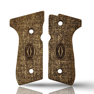 Zib Grips Silah Kabzası - Girsan Yavuz 16, Beretta F92 ile Uyumlu - Sadece vernik uygulanmış - BRTF92SV044