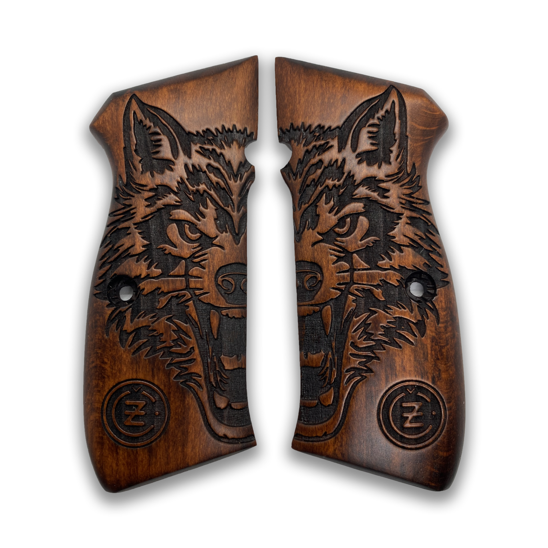 Zib Grips Silah Kabzası - CZ 75, Canik 55, S120, L120 ile Uyumlu - Koyu Kahverengi Renk - CZ75CV008
