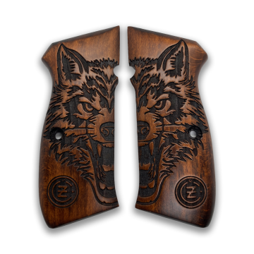 Zib Grips Silah Kabzası - CZ 75, Canik 55, S120, L120 ile Uyumlu - Koyu Kahverengi Renk - CZ75CV008