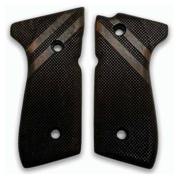 Zib Grips Silah Kabzası - Girsan Yavuz 16, Beretta F92 ile Uyumlu - Koyu Kahverengi Renk - BRTF92CV041