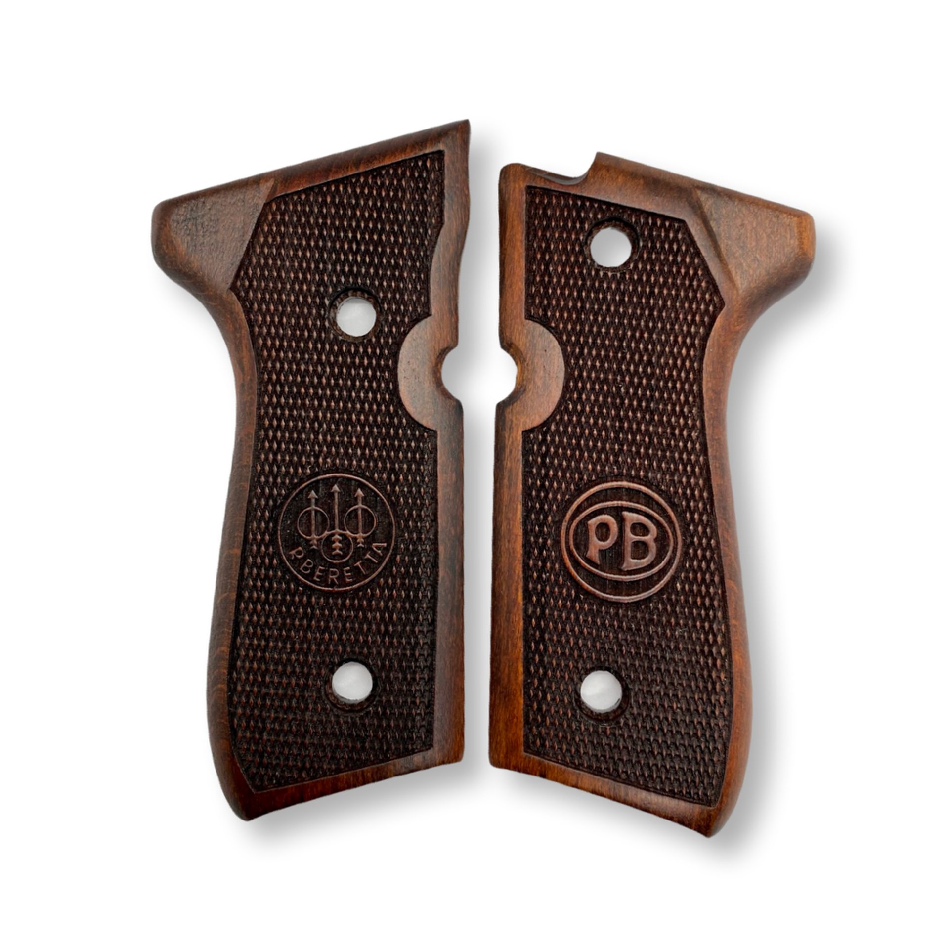 Zib Grips Silah Kabzası - Girsan Yavuz 16, Beretta F92 ile Uyumlu - Koyu Kahverengi Renk - BRTF92CV007