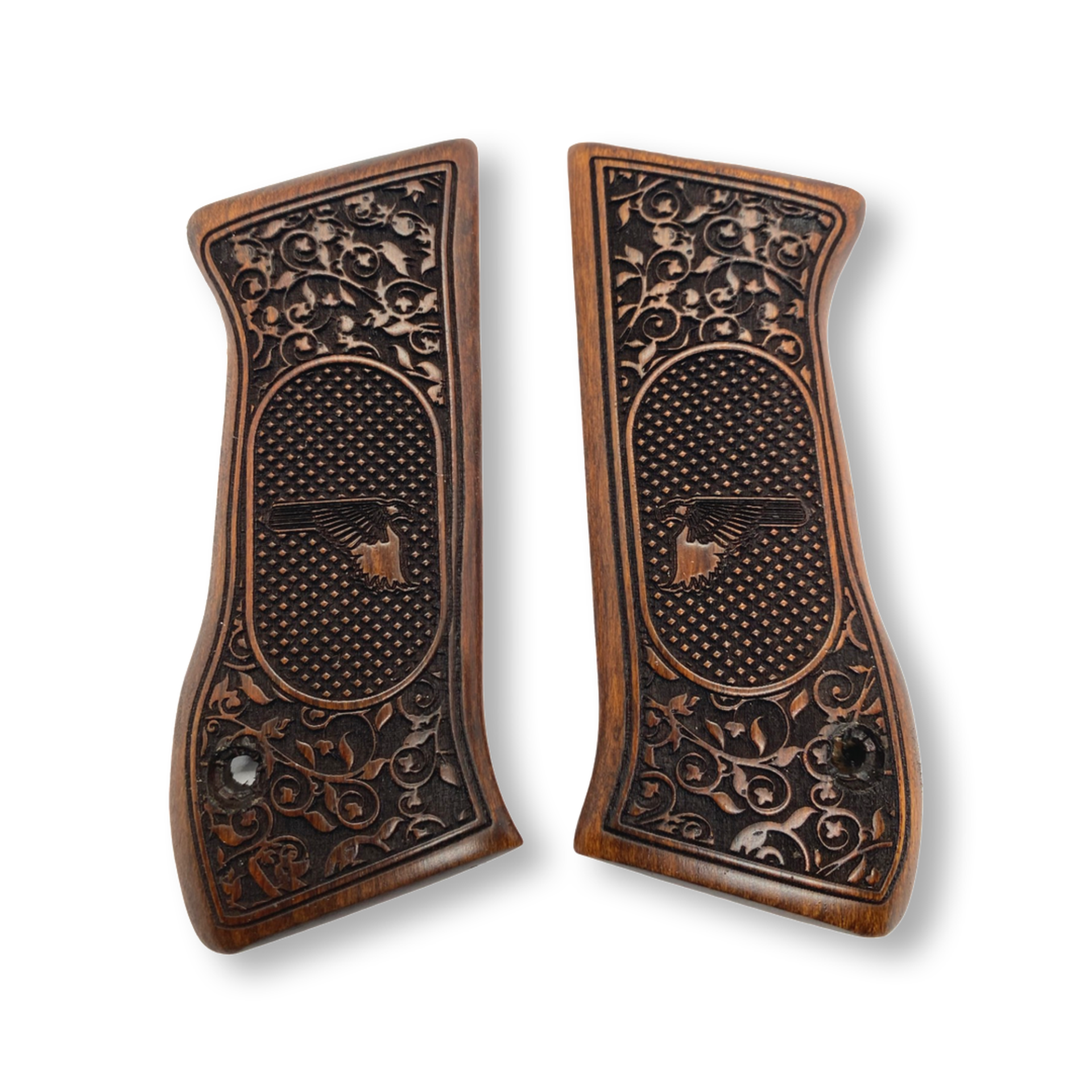 Zib Grips Silah Kabzası - Jericho 941, 941F, 941S, 941 FS ile Uyumlu - Koyu Kahverengi Renk - JR941CV005