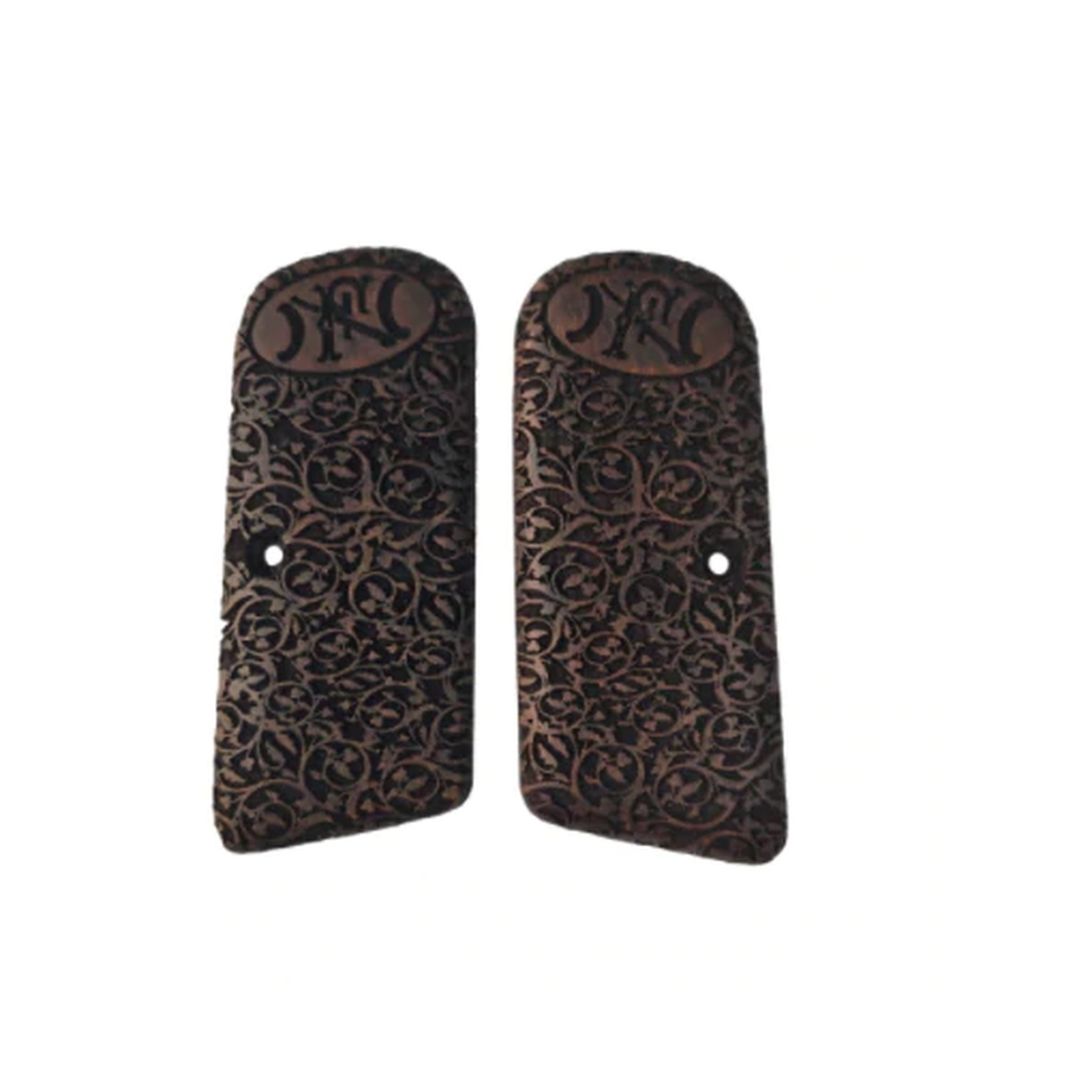 Zib Grips Silah Kabzası - Browning FN1910, Kısa Belçika ile Uyumlu - Koyu Kahverengi Renk - BRWFNKCV002