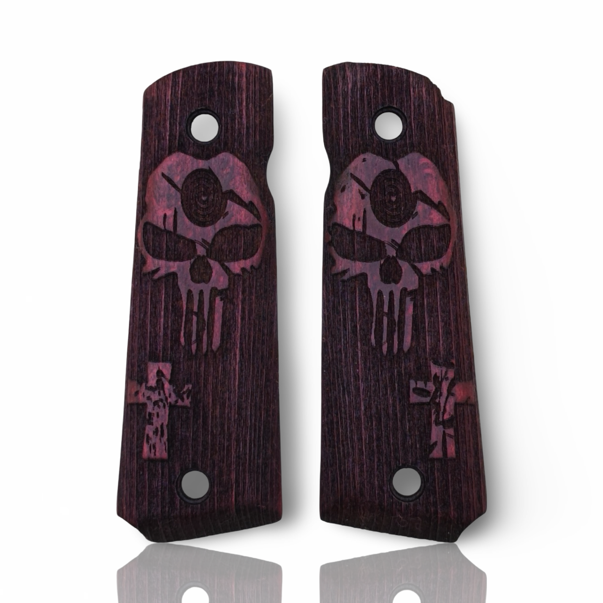 Zib Grips Silah Kabzası - Colt 1911, Girsan MC 1911 ile Uyumlu - Bordo Renk - CLT1911BR005