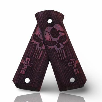 Zib Grips Silah Kabzası - Colt 1911, Girsan MC 1911 ile Uyumlu - Bordo Renk - CLT1911BR005