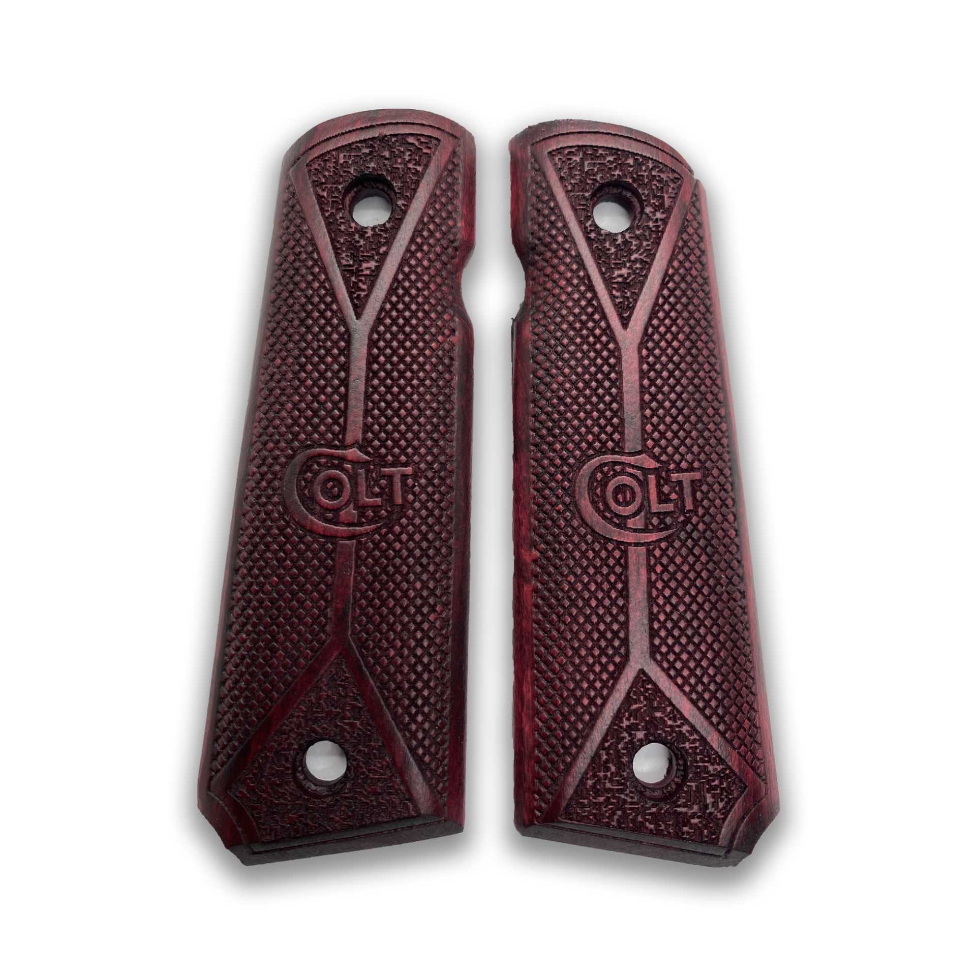 Zib Grips Silah Kabzası - Colt 1911, Girsan MC 1911 ile Uyumlu - Bordo Renk - CLT1911BR073