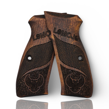 Zib Grips Silah Kabzası - CZ 75, Canik 55, S120, L120 ile Uyumlu - Koyu Kahverengi Renk - CZ75CV064
