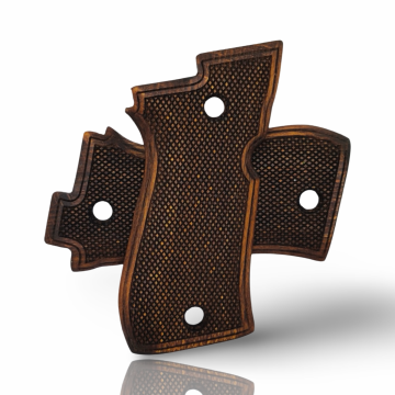 Zib Grips Silah Kabzası - Beretta F81/F84, Fatih 13 ile Uyumlu - Koyu Kahverengi Renk - BRTF81CV010