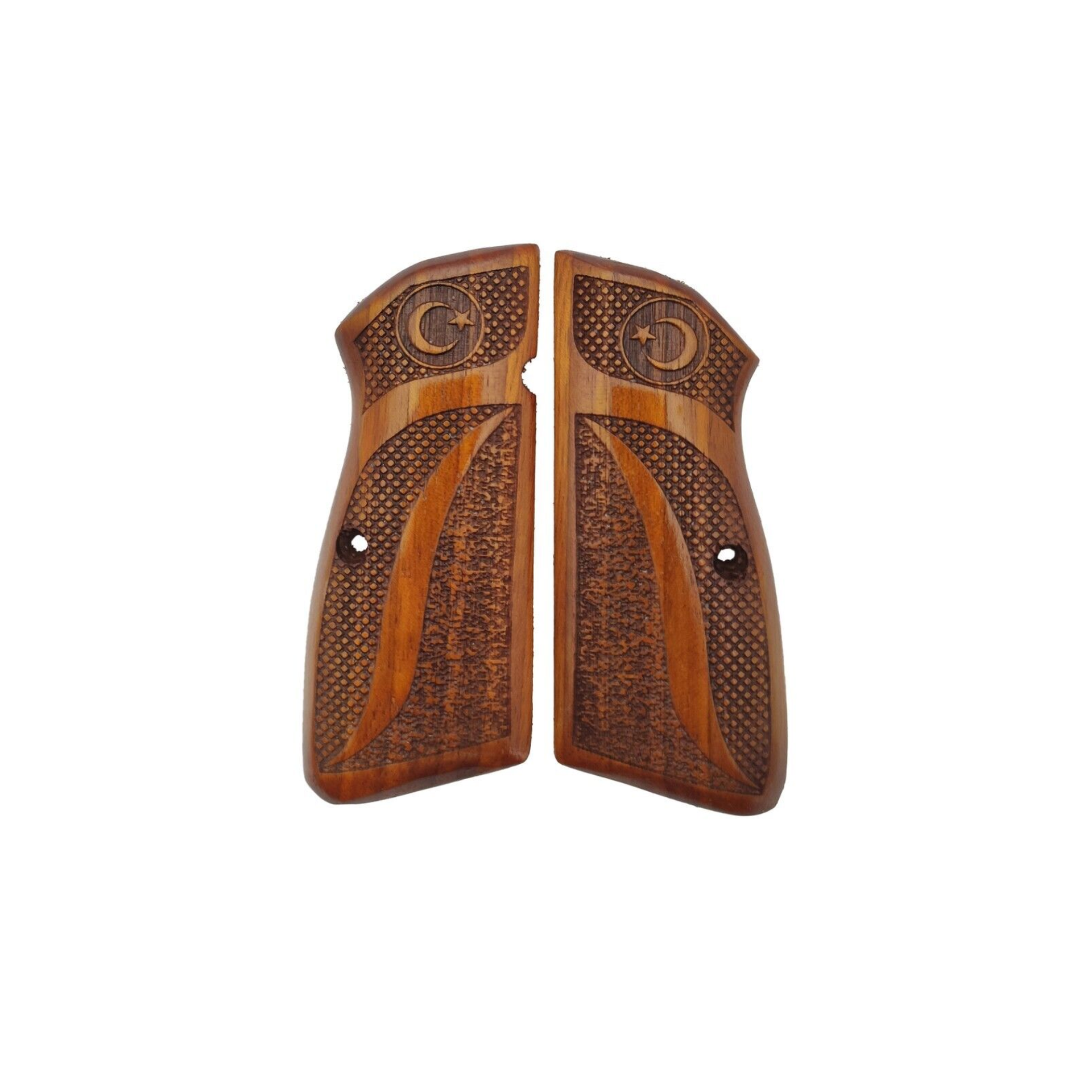 Zib Grips Silah Kabzası - Zig 14, Browning HP, High Power 14, Spor Kasa ile Uyumlu - Tütün Renk - BRWHPSTN021