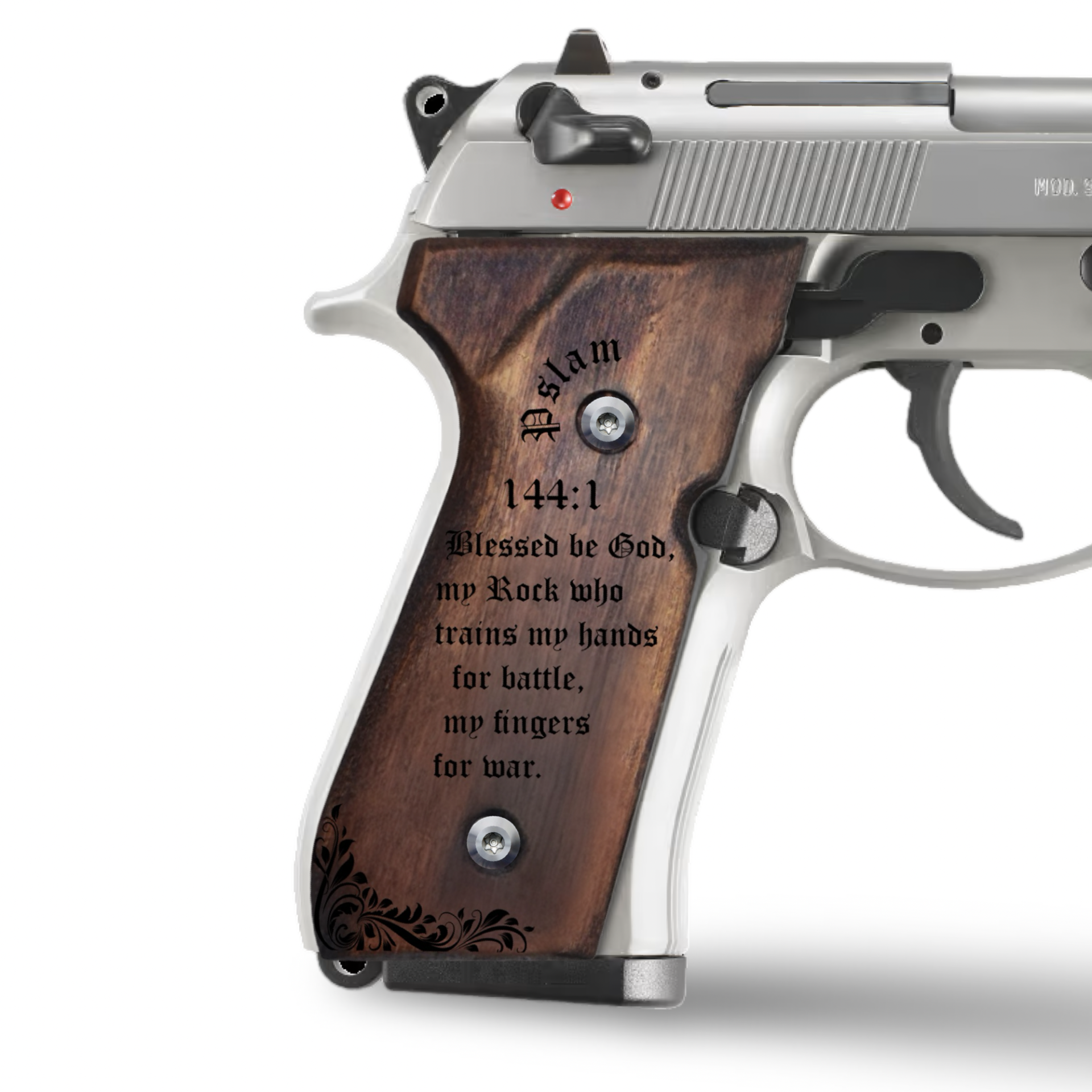 Zib Grips Silah Kabzası - Girsan Yavuz 16, Beretta F92 ile Uyumlu - Koyu Kahverengi Renk - BRTF92CV047