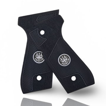 Zib Grips Silah Kabzası - Girsan Yavuz 16, Beretta F92 ile Uyumlu - Siyah Renk - Metal Logolu - BRTF92SY033L1