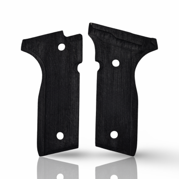 Zib Grips Silah Kabzası - Beretta Stoeger 8000F, 8000FL, 8040F, 8045FT, Cougar 8000 ile Uyumlu - Siyah Renk - Metal Logolu - BRTCGRSY001L1