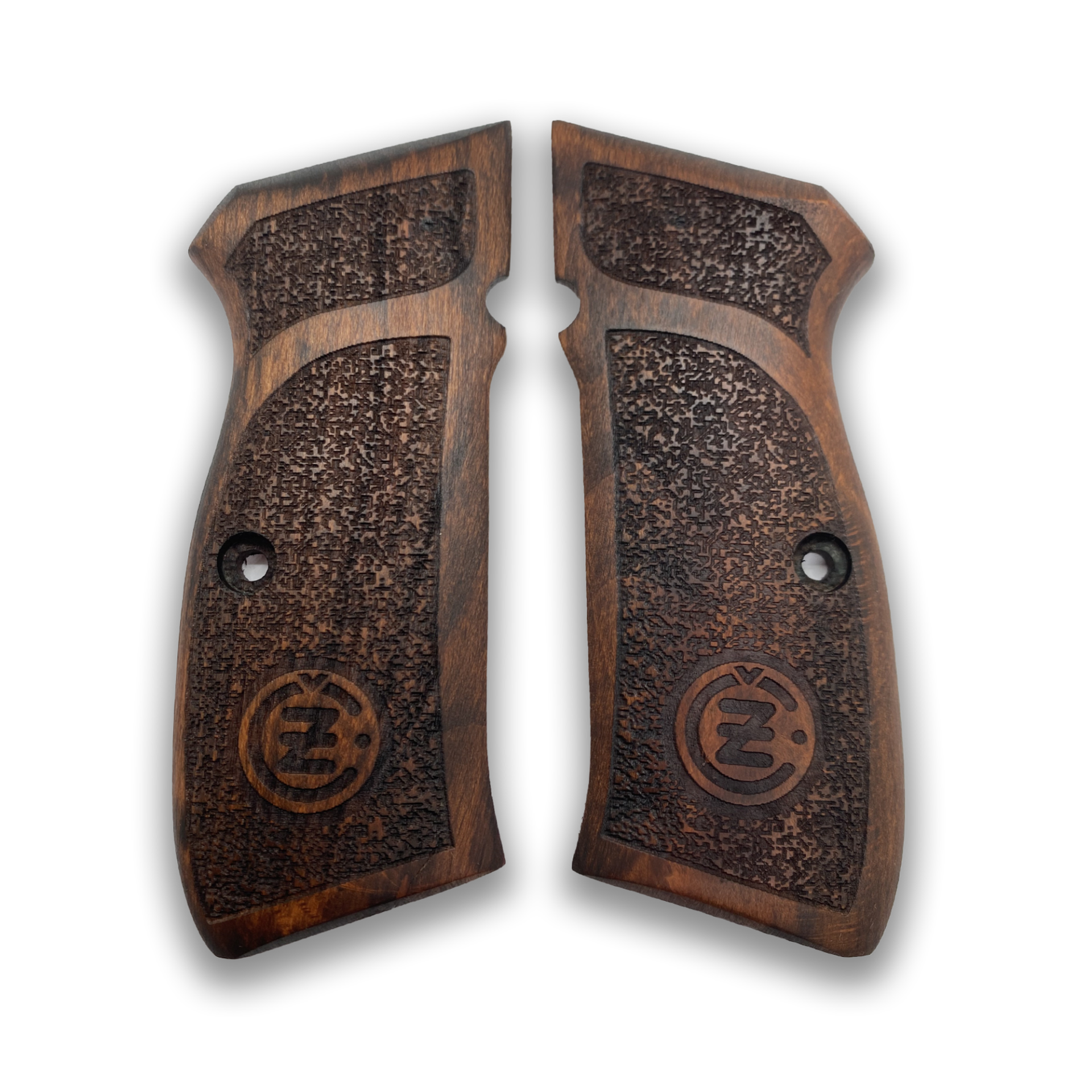 Zib Grips Silah Kabzası - CZ 75, Canik 55, S120, L120 ile Uyumlu - Koyu Kahverengi Renk - CZ75CV009
