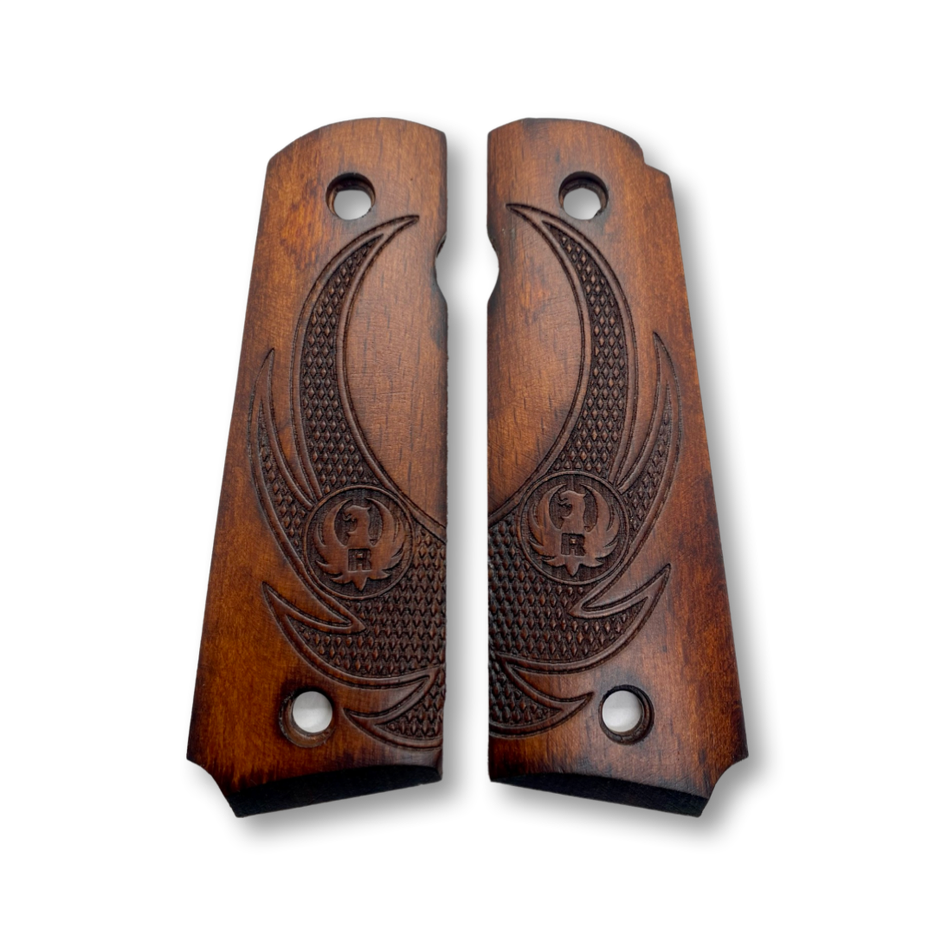 Zib Grips Silah Kabzası - Colt 1911, Girsan MC 1911 ile Uyumlu - Koyu Kahverengi Renk - CLT1911CV047