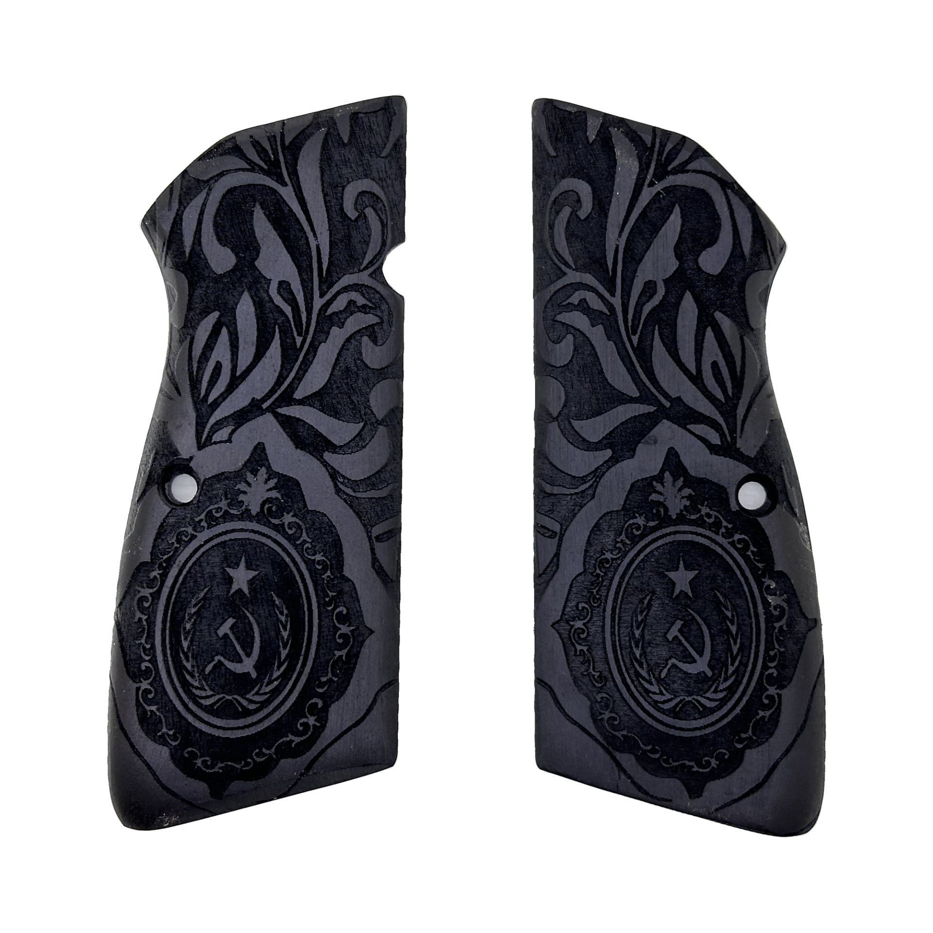 Zib Grips Silah Kabzası - Zig 14, Browning HP, High Power 14, Spor Kasa ile Uyumlu - Siyah Renk - BRWHPSSY001