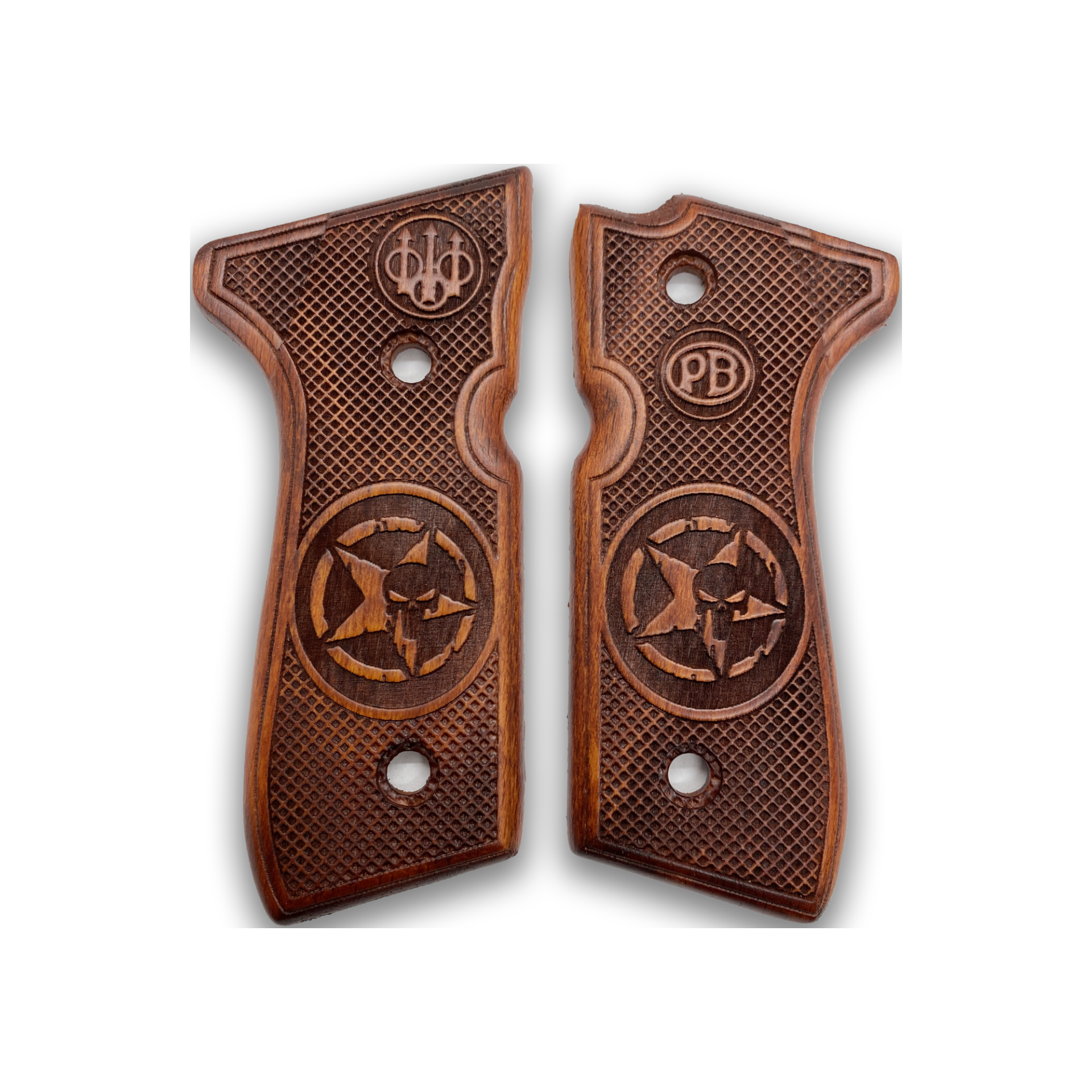 Zib Grips Silah Kabzası - Girsan Yavuz 16, Beretta F92 ile Uyumlu - Meşe Renk - BRTF92MS013