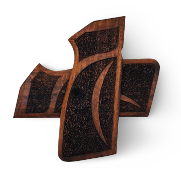Zib Grips Silah Kabzası - Zig 14, Browning HP, High Power 14, Spor Kasa ile Uyumlu - Koyu Kahverengi Renk - BRWHPSCV003