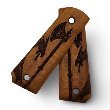 Zib Grips Silah Kabzası - Colt 1911, Girsan MC 1911 ile Uyumlu - Meşe Renk - CLT1911MS013