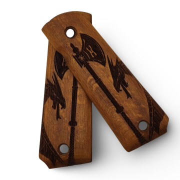 Zib Grips Silah Kabzası - Colt 1911, Girsan MC 1911 ile Uyumlu - Meşe Renk - CLT1911MS013