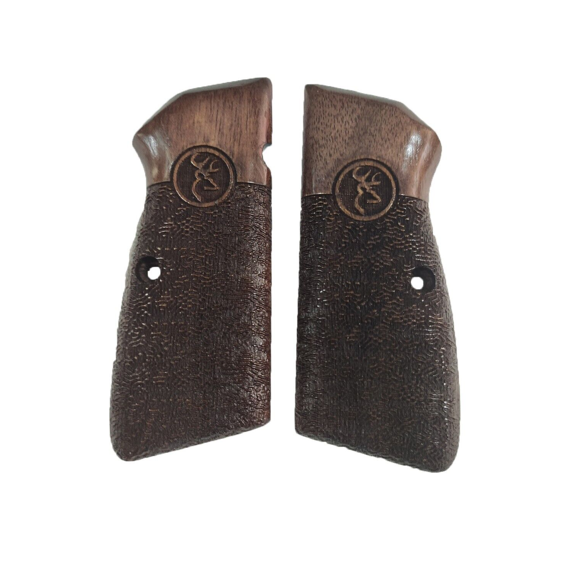 Zib Grips Silah Kabzası - Zig 14, Browning HP, High Power 14, Spor Kasa ile Uyumlu - Koyu Kahverengi Renk - BRWHPSCV009