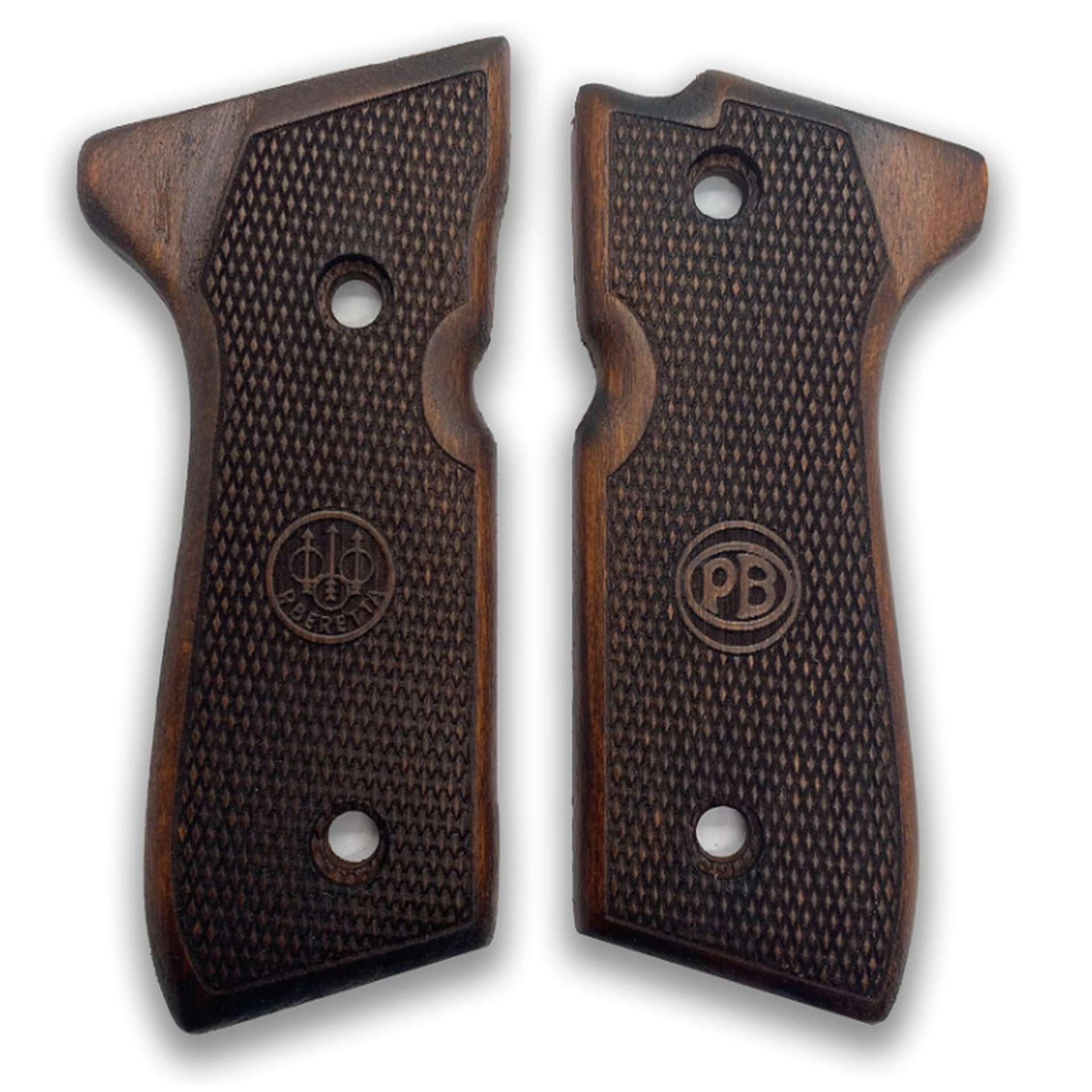 Zib Grips Silah Kabzası - Girsan Yavuz 16, Beretta F92 ile Uyumlu - Koyu Kahverengi Renk - BRTF92CV040