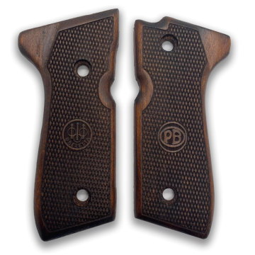 Zib Grips Silah Kabzası - Girsan Yavuz 16, Beretta F92 ile Uyumlu - Koyu Kahverengi Renk - BRTF92CV040