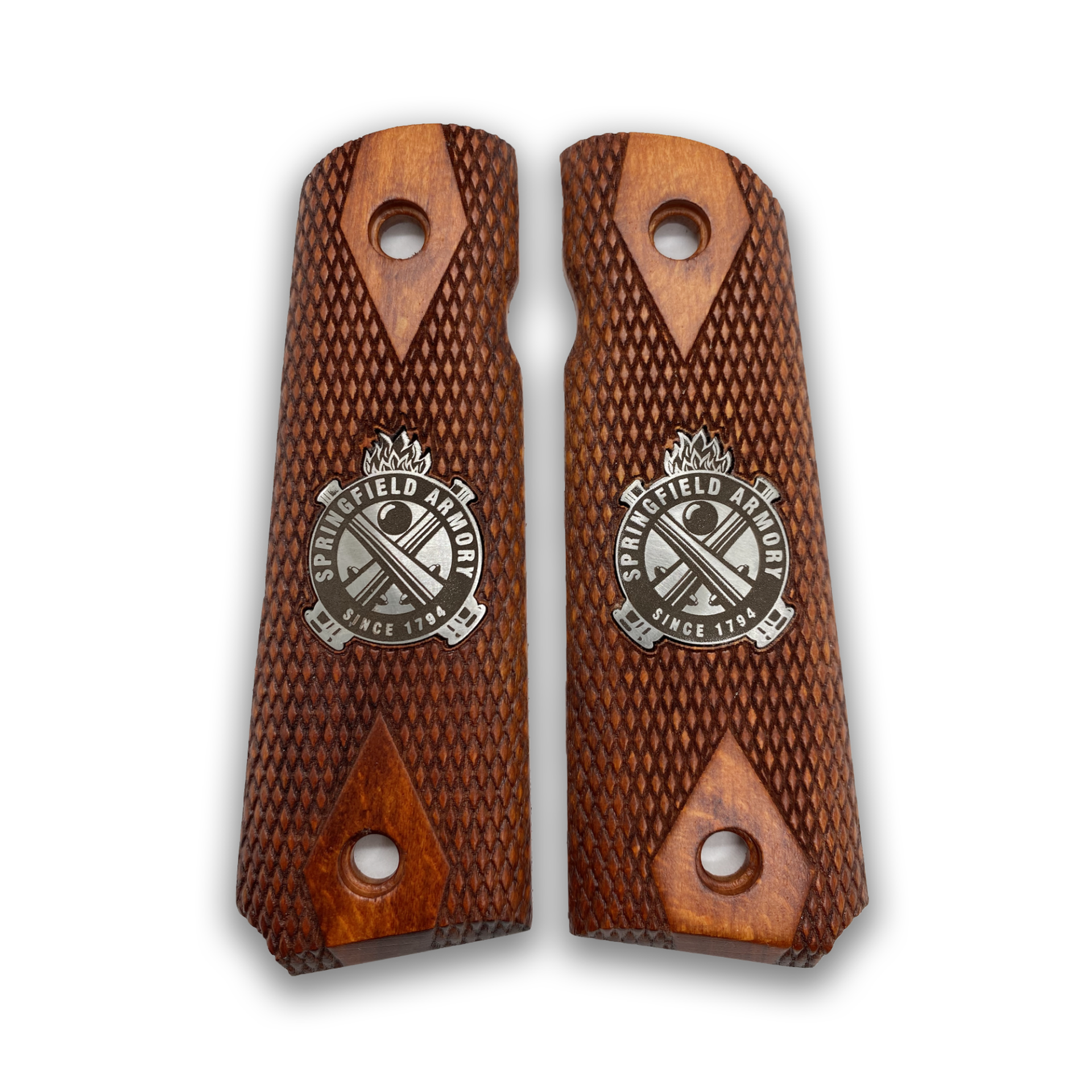 Zib Grips Silah Kabzası - Colt 1911, Girsan MC 1911 ile Uyumlu - Tütün Renk - Metal Logolu - CLT1911TN012L1