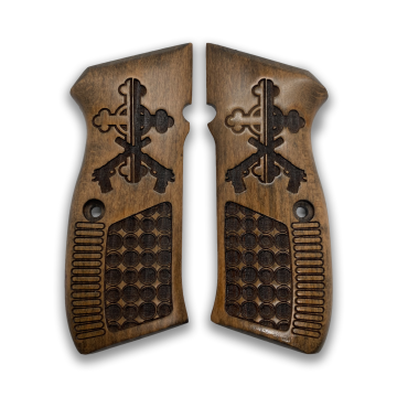 Zib Grips Silah Kabzası - CZ 75, Canik 55, S120, L120 ile Uyumlu - Açık Kahverengi Renk - CZ75UC029