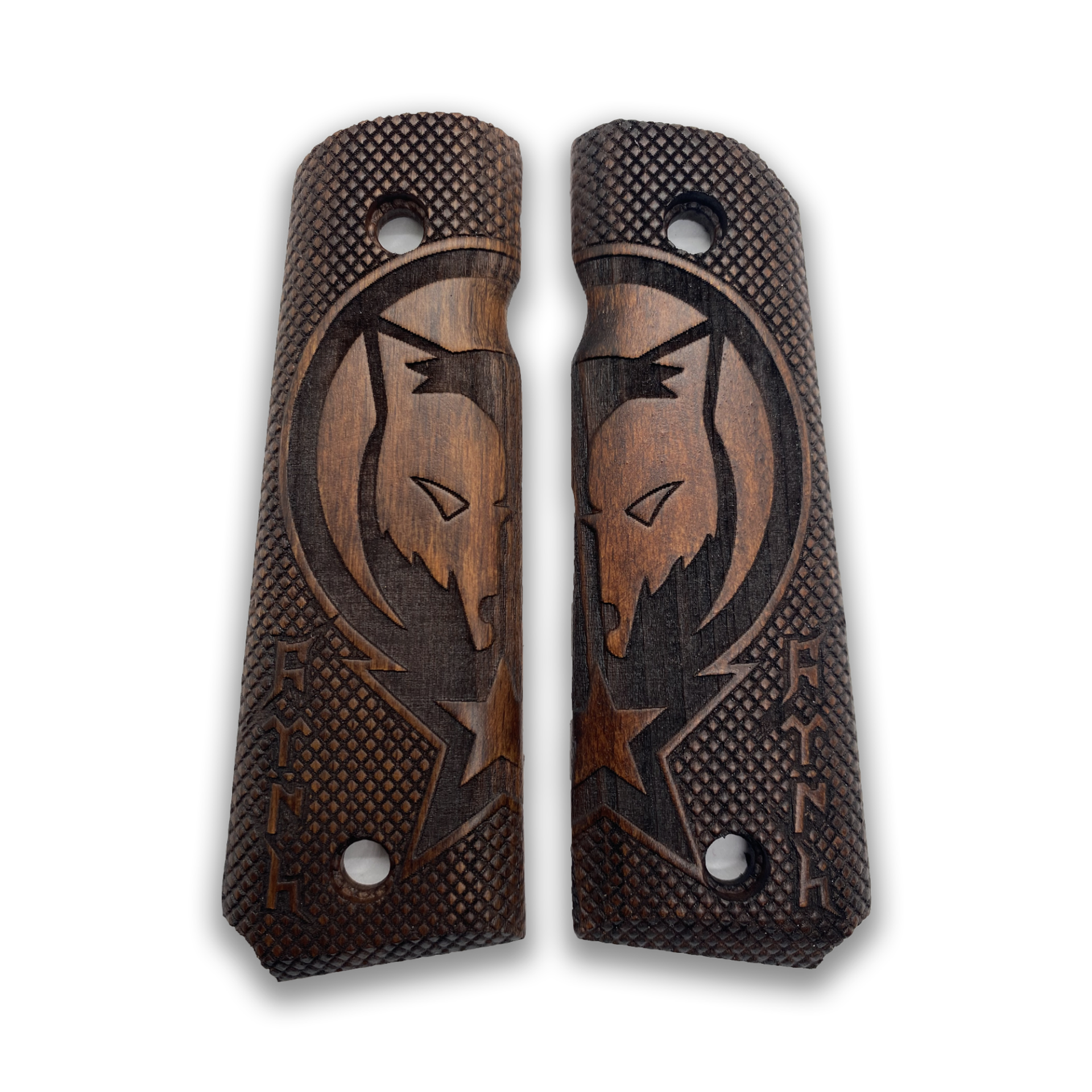 Zib Grips Silah Kabzası - Colt 1911, Girsan MC 1911 ile Uyumlu - Koyu Kahverengi Renk - CLT1911CV071