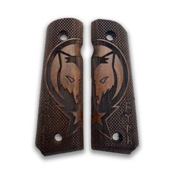 Zib Grips Silah Kabzası - Colt 1911, Girsan MC 1911 ile Uyumlu - Koyu Kahverengi Renk - CLT1911CV071