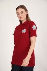 YENİ Paramedik Bordo Lacoste T-shirt(Unisex)