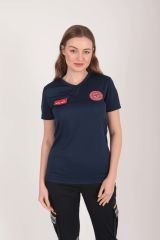 Evde Sağlık Lacivert Comfort T-shirt(Fileli-Unisex)