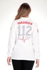 112 Paramedik T-shirt (Beyaz-Uzun)