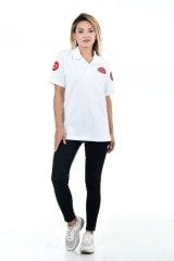 Yeni Beyaz Evde Sağlık Lacost T-shirt(Unisex)