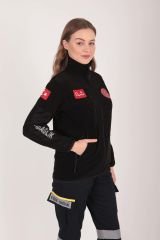 Yeni Siyah 112 Acil Sağlık Polar (Unisex)